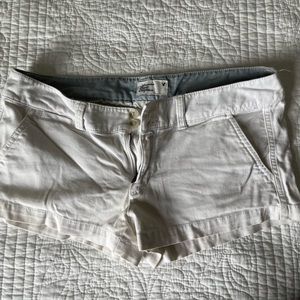American Eagle White Denim Shorts